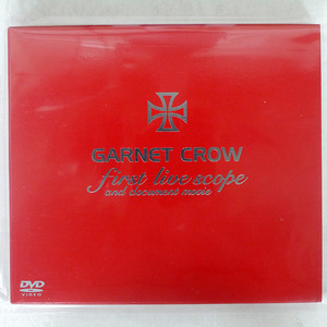 GARNET CROW/GARNET CROW FIRST LIVE SCOPE AND DOCUMENT MOVIE [DVD]/ジェイディスク ビーイング ONBD-7022 CD □