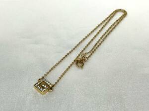 GIVENCHY ジバンシィ ジバンシー ネックレス ストーン付き ゴールドカラー メッキアクセサリー