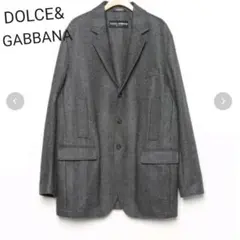 DOLCE&GABBANA　ヘリンボーン　ウール　チェスターコート