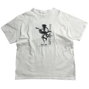 希少 XL【ビンテージ Y2K 2002 写真家 ロイスグリーンフィールド フォトプリント ダンサーTシャツ FRUIT OF THE LOOM】アメリカ USA