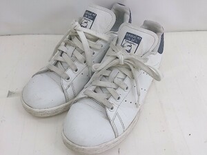 ◇ adidas アディダス STAN SMITH VEGAN FU9611 スニーカー シューズ サイズ23cm ホワイト ネイビー系 レディース P