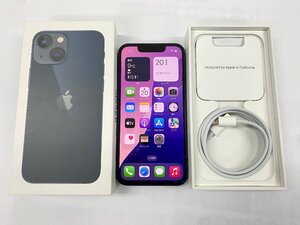 美品　SIMフリー　iPhone 13 mini　128GB　Midnight　バッテリー：84％　判定○　箱充電ケーブル付き　管理番号：12-8　【安心保証】