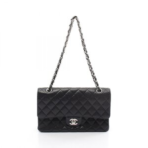 シャネル マトラッセ Wフラップ ブランドオフ CHANEL レザー ショルダーバッグ キャビア 中古 レディース