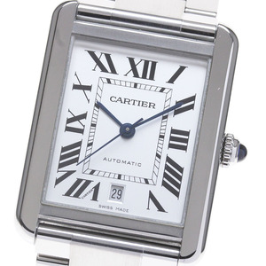 カルティエ CARTIER W5200028 タンクソロ XL デイト 自動巻き メンズ 良品 _845764