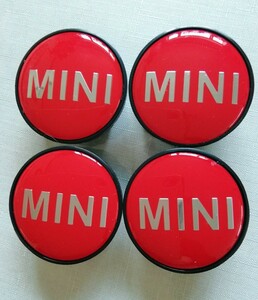 MINI ミニクーパー センターキャップ Ｒ系 レッド 54mm　４個