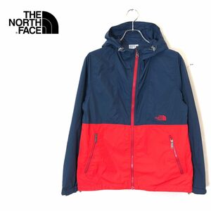 1N1961-F-N◆ THE NORTH FACE ザノースフェイス コンパクトジャケット マウンテンパーカー フーディ ◆ sizeL ナイロン ネイビー 古着