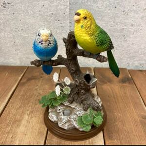 ジャンク品 センサーバード ムービングバード インコ 小鳥 鳥 インテリア オブジェ 飾り 置物 オーナメント レトロ ビンテージヴィンテージ