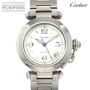 カルティエ Cartier パシャC W31015M7 ボーイズ 腕時計 デイト ホワイト オートマ 自動巻き ウォッチ Pasha C 90256689