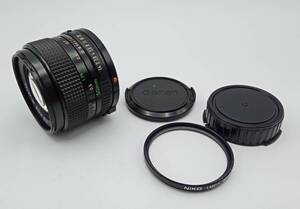 F39□【動作/精度未確認】レンズのみ キャノン CANON LENS FD 50mm 1:1.4 フィルター NIKO LMC-1 52mm 現状品 ジャンク品