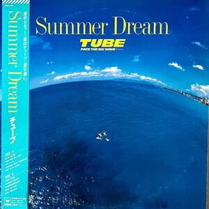 m1130 LPレコード【 Summer Dream / チューブ 】 TUBE 帯付 付録ステッカー