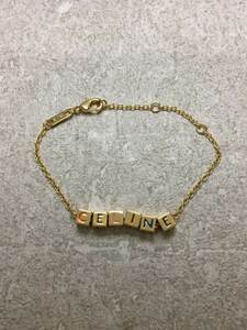 CELINE◆21SS/COLOR BRACELET IN BRASS WITH GOLD FINISH AND ENAMEL/GLD