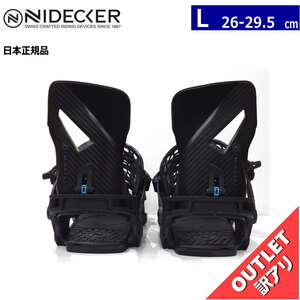 【OUTLET】 23-24 NIDECKER KAON-CX カラー:BLACK Lサイズ フロウ メンズ スノーボード バインディング 型落ち 日本正規品