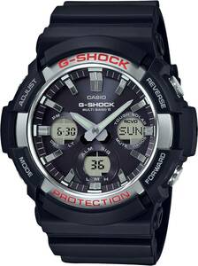 新品 定価28600円 カシオ CASIO G-SHOCK ジーショック GAW-100-1AJF ビックケース 電波ソーラー ブラック シルバー デジタル 腕時計 即決