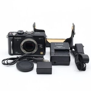 【美品】★ショット数「4,012回」 パナソニック LUMIX GF1 ボディ エスプリブラック DMC-GF1-K #2448