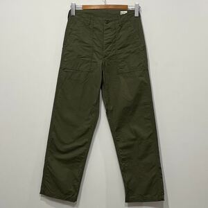 【802】 美品 orslow リップストップ ベイカー ファティーグ パンツ XS US ARMY ミリタリー military オアスロウ カーキ オリーブ ripstop