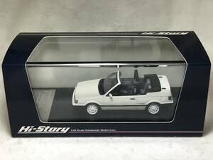 大量断捨離！ Hi-Story 1/43 MAZDA Familia Cabriolet 1986 HS265 WH マツダ ファミリア カブリオレ ホワイト 新同・未開封 ハイストーリー