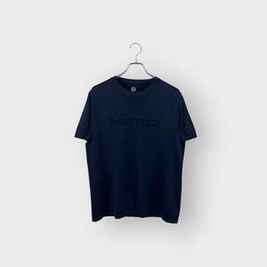 高機能 Marmot マーモット Tシャツ ネイビー系 速乾性 メンズ サイズ M ネ 衣類B