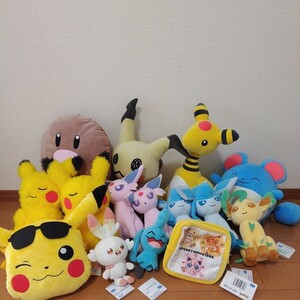 ポケットモンスター ぬいぐるみ 雑貨　まとめて ピカチュウ　マリル　デンリュウ　ミミッキュ　ヒバニー　エーフィ ポケモン ★非売品★