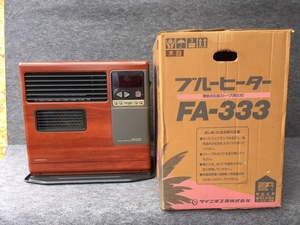 ＜送料込＞訳あり DAINICHI/ダイニチ ブルーヒーター FA-333 木目 4.9L レトロ 箱付き 中古品 ファンヒーター ジャンク