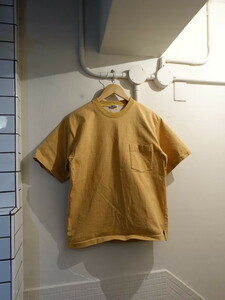 オーラリー AURALEE Tシャツ　黄色　サイズ3　ポケット　A8ST01SU