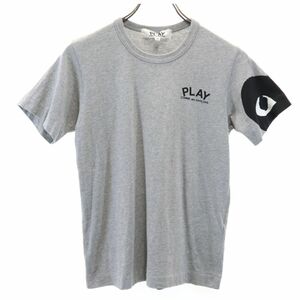 プレイコムデギャルソン 2008年 日本製 プリント 半袖 Tシャツ M グレー PLAY COMME des GARCONS レディース