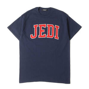 美品 UNDERCOVER アンダーカバー Tシャツ サイズ:M 23SS STAR WARS JEDI アップリケ クルーネック Tシャツ ネイビー トップス 半袖 コラボ