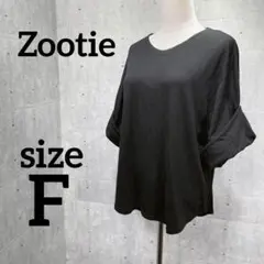 Zootie ズーティー【F】Tシャツ　ブラック　黒　レディース　トップス