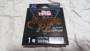 ユニチカ シルバースレッド ショアゲームPE 300m 1号 14lb ホワイトブルー 新品 ショアジギ イカメタル タイラバ オモリグ 根魚