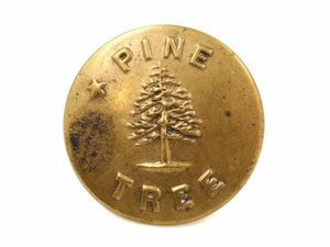 PINE TREE ビンテージ チェンジボタン 松の木 アンティーク メタル ワークボタン オーバーオール カバーオール