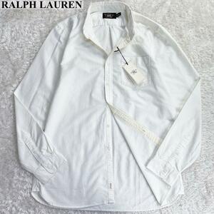 未使用・タグ付/Lサイズ ●RRL ダブルアールエル RALPH LAURENラルフローレン 長袖シャツ 白 ホワイト メンズ ビジネス 春夏 アウター