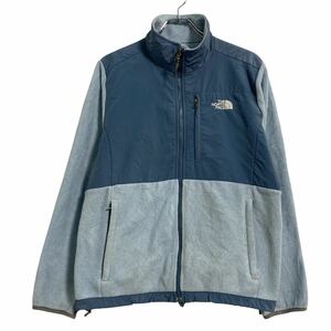 a611-7533 THE NORTH FACE フリースジャケット レディース L ライトブルー ノースフェイス アウトドア 古着卸 アメリカ仕入