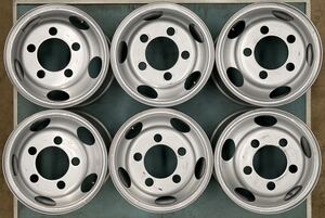 新車外し トヨタ コースター 日野 リエッセⅡ TOPY DF2B 17.5×6.00 120-9 5穴 スチールホイール 6本セット