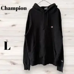 古着　USA製　Champion ブラック パーカー Lサイズ