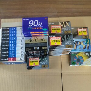カセットテープ 44本セット SONY ソニー maxell TDK AXIA 新品未使用品 