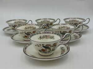 ウェッジウッド　WEDGWOOD クタニクレーン　KUTANI CRANE カップ＆ソーサー　6客セット