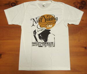 新品 【Neil Young】ニールヤング 1971 Live Vintage Style プリント Tシャツ L // クレイジーホース バンドTシャツ ハーヴェスト