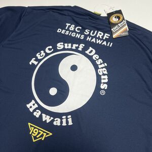 ●送料390円可能商品 タウン＆カントリー T＆C SURF DESIGNS 新品 メンズ 吸汗速乾 DRY 半袖 Tシャツ 紺[DM7328-20-3L]一 三 零★QWER★