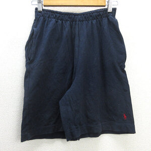 D■ラルフローレン/POLO Ralph Lauren 鹿の子ハーフパンツ/ショーツ【M】紺/MENS/84【中古】■