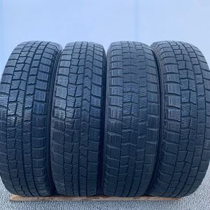 バリ山　155/65R14　ダンロップ　DUNLOP WINTER MAXX　WM01 中古スタッドレスタイヤ 【4本セット】AF122 