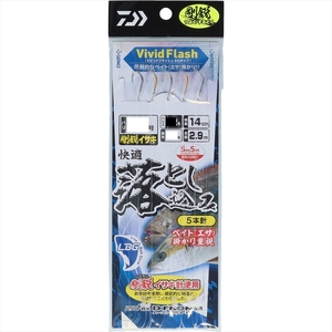 ダイワ 快適落とし込み仕掛けSS LBG 剛鋭イサキ5本 11-14-14(da-281228)[M便 1/20]