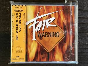 [CD]Fair Warning /フェアー・ウォーニング デビュー作！前身バンドはZENO 曲のバリエーションの豊かさ 随所で聴かせる分厚いコーラス！