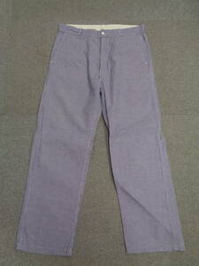 希少！！ 60年代以降 オリジナル フレンチ 千鳥格子 CHEF/COOK PANTS コックパンツ Color: NAVY千鳥格子 SIZE 36くらい