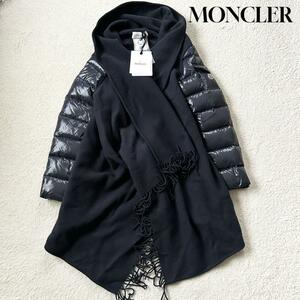 1円～ 未使用 タグ付き MONCLER モンクレール MANTELLA マンテラ ダウンジャケット ケープ 黒 サイズM