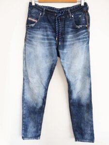 【送料込】DIESEL　ディーゼル　KRAILY R-NE　デニム・ジーンズ　Lサイズ　ブルー　ダメージ加工　カジュアル　おしゃれ　6445981