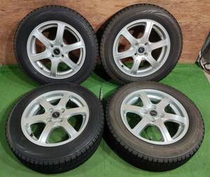 ★スタッドレスタイヤ★ 175/65R15 BRIDGESTONE BLIZZAK VRX【2018年】(社外アルミホイール) 15X5.5J ET52 4H/100 4本セット！