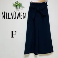 MilaOwen　ミラオーエン　ワイドパンツ　リボン