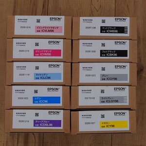 新品未開封 EPSON純正 SC-PX1VL 専用96番インク 10色全色セット ICBK96 ICMB96 ICC96 ICVM96 ICY96 ICLC96 ICVLM96 ICGY96 ICLGY96 ICDBL96