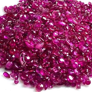 1円〜!!小粒大量!!◆天然ルビーおまとめ200ct◆j 約40g ルース 裸石 宝石 ジュエリー jewelry ruby corundum コランダム 紅玉 w4ま6