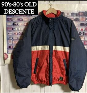 90sオールド DESCENTE GORE-TEX ゴアテックストリコロールダウンジャケット/ヴィンテージ