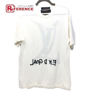 LOUIS VUITTON ルイヴィトン RM212 GO5 HLN95W End Goal エンドゴール ロゴ ニット 半袖Ｔシャツ ホワイト メンズ【中古】